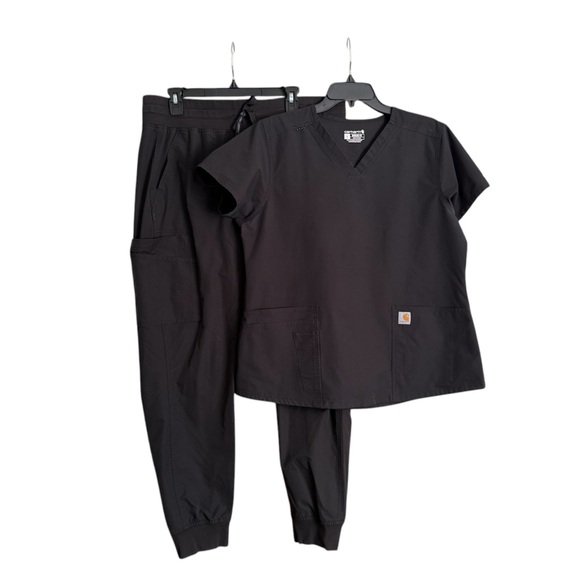 Carhartt Other - Carhartt Women's Black Scrub Set - Top & Jogger Pants